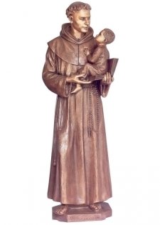 Saint Anthony with Child Bronze Statues